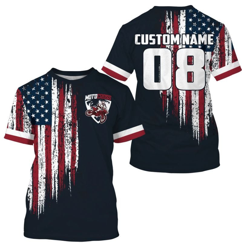 Bikergod Motorcycle Custom Name And Number  T-shirt Design 3D Full Printed Sizes S - 5XL - NMK05