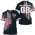 Bikergod Motorcycle Custom Name And Number  T-shirt Design 3D Full Printed Sizes S - 5XL - NMK05