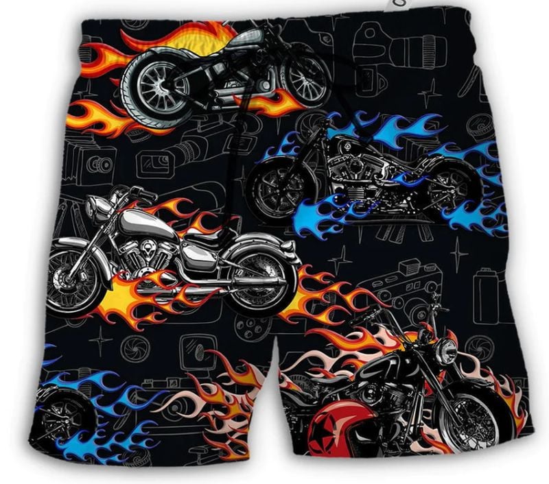 Bikergod Motorcycle Beach Shorts Sizes S - 5XL NALA168