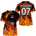 Bikergod Motorcycle Custom Name And Number  T-shirt Design 3D Full Printed Sizes S - 5XL - NMK02