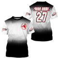 Bikergod Motorcycle Custom Name And Number  T-shirt Design 3D Full Printed Sizes S - 5XL - NMK26