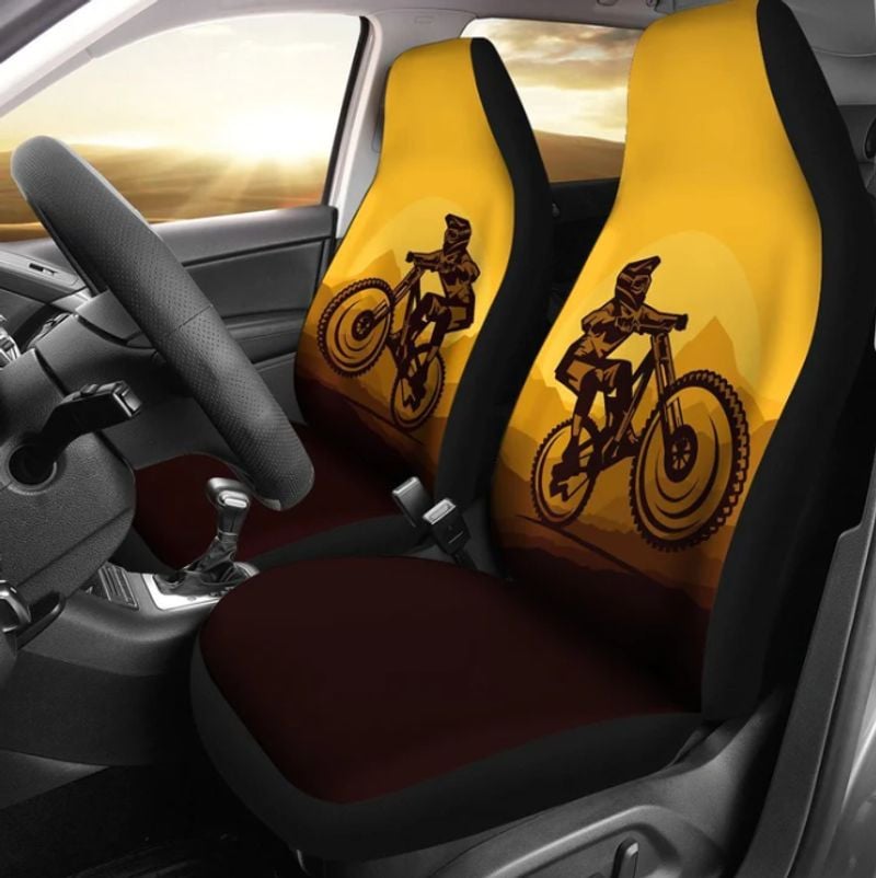 Bikergod Motorcycle Motocross Dirt Bike CAR SEAT COVERS - NAQA413