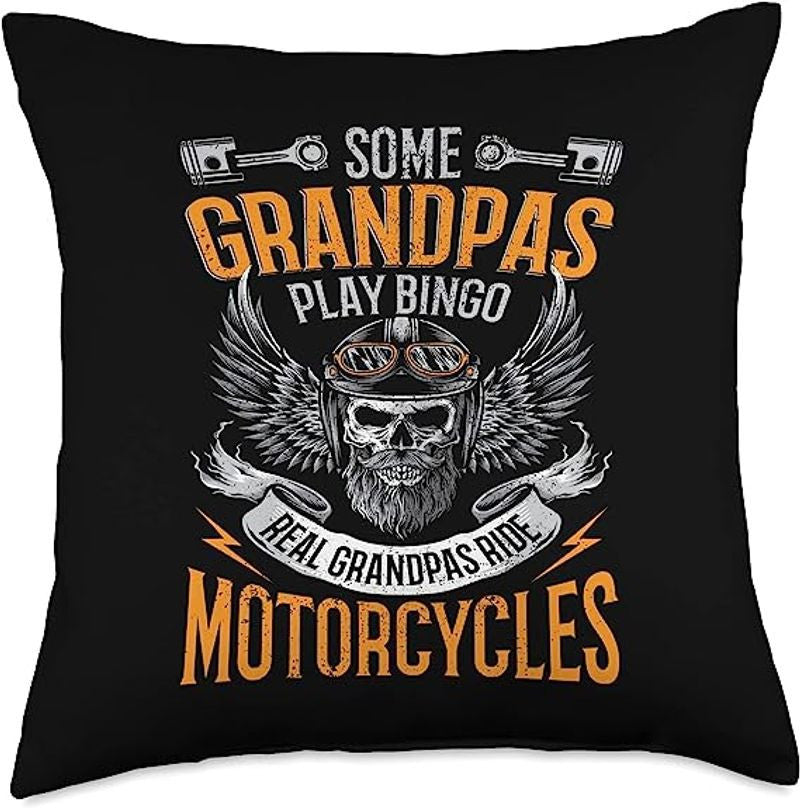 Bikergod Motorcycles Real Grandpas Ride Motorcycles Pillow Case Design 3D Full Printed NAIA31