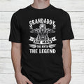 Bikergod Motorcycle Grandaddy The Man The Myth The Legend Father's Day T-shirt Design 2D Full Printed Sizes S - 5XL - NANA323