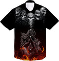 Bikergod Motorcycle SKULL BIKER Hawaii Shirt Design 3D Full Printed Sizes S - 5XL NASA71