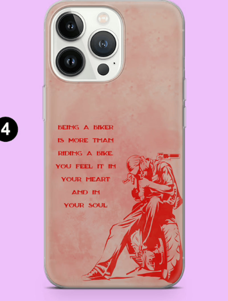 Bikergod Motorcycle Biker Being A Biker is more than Riding A Bike You feel it in your Heart and in your Soul Phone Case Cover TLQA407