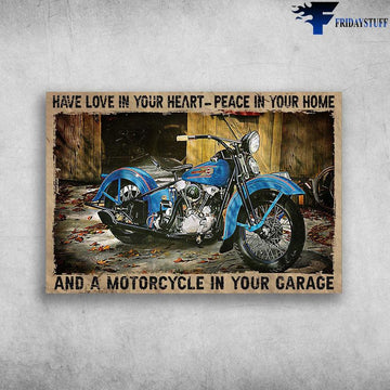 Bikergod Motorcycle And A Motorcycle In Your Garage Vintage Poster NAIA179