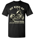 Bikergod Motorcycle My Kind Of Social Distancing T-shirt Design 2D Full Printed Sizes S - 5XL - NMA112