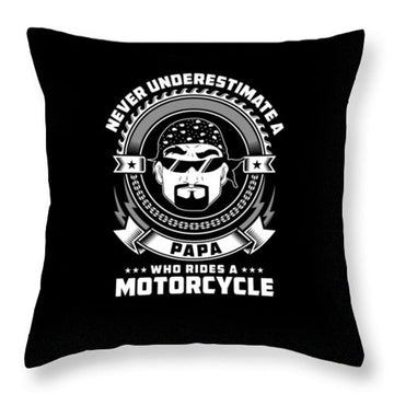 Bikergod Motorcycle Never Underestimate A Papa Who Rides A Motorcycle Pillow Case Design 3D Full Printed TLUA24A