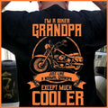 Bikergod Motorcycle I'm A Biker Grandpa Just Like A Normal Grandpa Except Much Cooler T-shirt Design 2D Full Printed Sizes S - 5XL - NAIA76