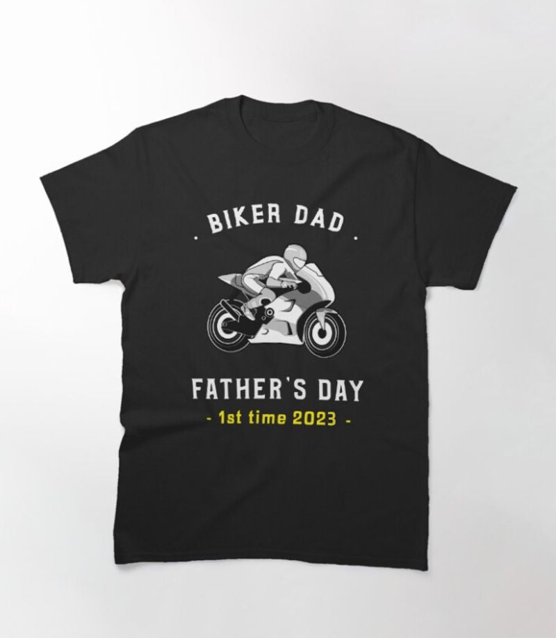 Bikergod Motorcycle Biker Dad Fathers Day T-shirt Design 2D Full Printed Sizes S - 5XL - NAUA286