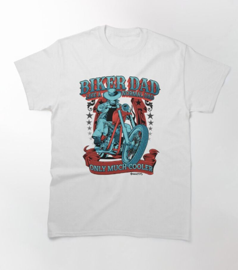 Bikergod Motorcycle BIker Dad T-shirt Design 2D Full Printed Sizes S - 5XL - NATA520