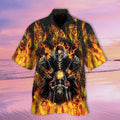Bikergod Motorcycle SKULL BIKER Hawaii Shirt Design 3D Full Printed Sizes S - 5XL NASA68