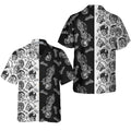 Bikergod Motorcycle With Skulls And Helmet Hawaii Shirt Design 3D Full Printed Sizes S - 5XL NASA519