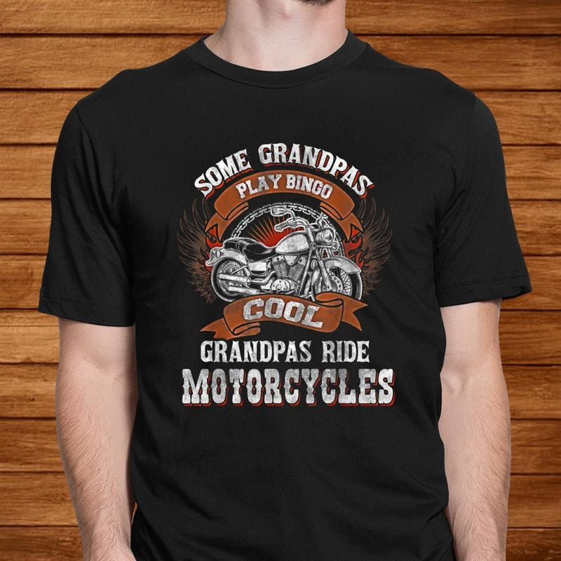 Bikergod Motorcycle Cool Grandpas Ride Motorcycles T-shirt Design 2D Full Printed Sizes S - 5XL - NANA338