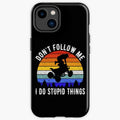 Bikergod Motorcycle Biker Don't Follow Me I Do Stupid Things Phone Case Cover TLWA145