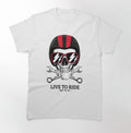 Bikergod Motorcycle Live to ride, ride to live T-shirt Design 2D Full Printed Sizes S - 5XL - NAKA356