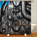 Bikergod Motorcycle Motor Machine Bathroom Decor Set NMBR32