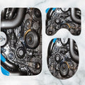 Bikergod Motorcycle Motor Machine Bathroom Decor Set NMBR32