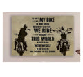 Bikergod Motorcycle We Ride To Feel Strong Biker Poster NANA144