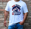 Bikergod Motorcycle Red White & Braaap T-shirt Design 2D Full Printed Sizes S - 5XL - NAVA367