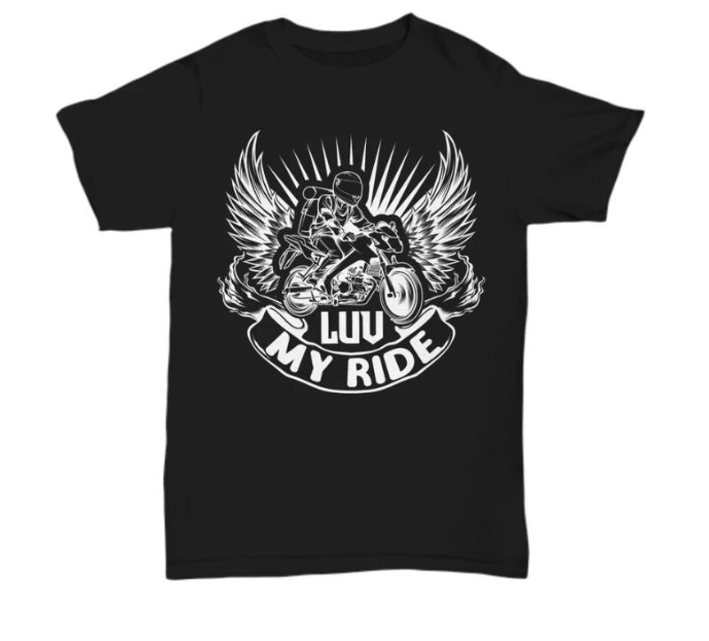 Bikergod Motorcycles My Ride T-shirt Design 2D Full Printed Sizes S - 5XL - NAEA302