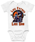 Bikergod Motorcycle Like Father Like Son COTTON Baby Onesie Bodysuit NAZA293