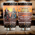 Bikergod Motorcycle Biker Couple You Are My Smokin' Hot Riding Partner Custom Names Stainless Steel 20 Oz Tumbler- NAIA301