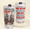 Bikergod Motorcycle You Are The Ride Of My Life Custom Names Steelers Stainless Steel 20 Oz Tumbler- NMQI120