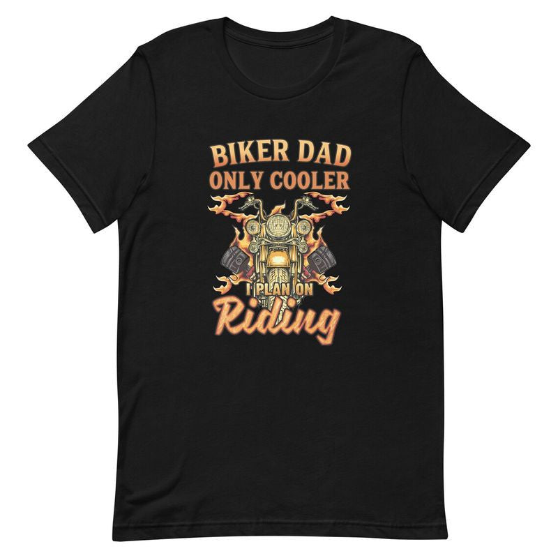 Bikergod Motorcycle Biker Dad Only Cooler T-shirt Design 2D Full Printed Sizes S - 5XL - NAYA392