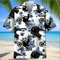 Bikergod Motorcycle Motocross Hawaii Shirt Design 3D Full Printed Sizes S - 5XL NASA453