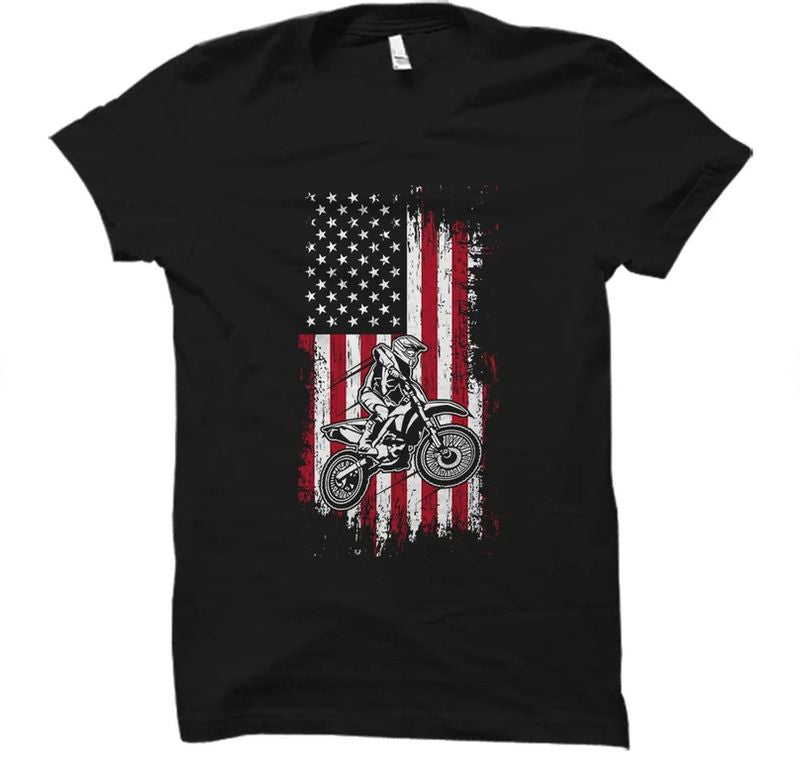 Bikergod Motorcycles Riding My Dirt Bike T-shirt Design 2D Full Printed Sizes S - 5XL - NAFA274