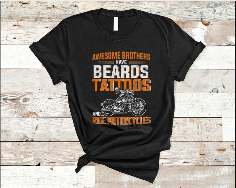 Bikergod Motorcycle Awesome Brothers Ride Motorcycles T-shirt Design 2D Full Printed Sizes S - 5XL - NARA535