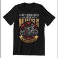 Bikergod Motorcycles Easily Distracted By Motorcycle and Boobs T-shirt Design 2D Full Printed Sizes S - 5XL - NAEA279