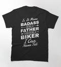 Bikergod Motorcycle Badass Biker Father T-shirt Design 2D Full Printed Sizes S - 5XL - NAZA261
