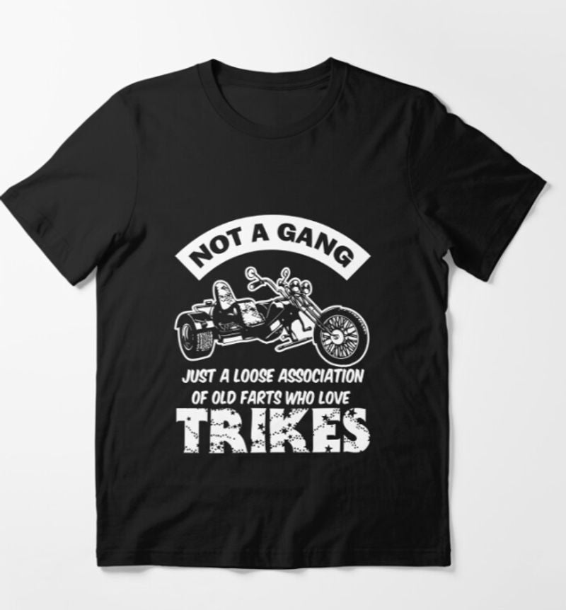 Bikergod Motorcycles Not a Gang T-shirt Design 2D Full Printed Sizes S - 5XL - NAGA410