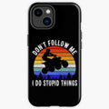 Bikergod Motorcycle Biker Don't Follow Me I Do Stupid Things Phone Case Cover TLWA144