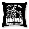Bikergod Motorcycle Father And Sons Riding Partners For Life Pillow Case Design 3D Full Printed NAXA152