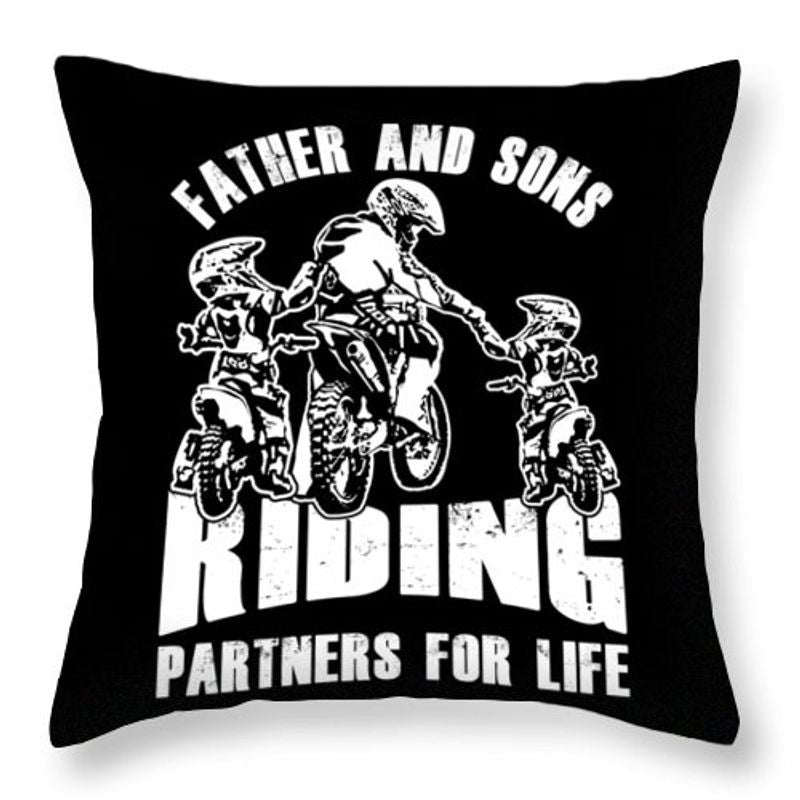 Bikergod Motorcycle Father And Sons Riding Partners For Life Pillow Case Design 3D Full Printed NAXA152