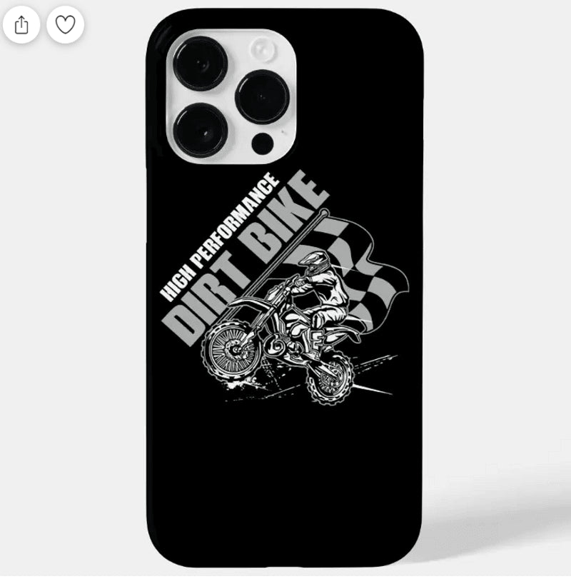 Bikergod Motorcycle Biker High Performance Dirt Bike Phone Case Cover NMPC026