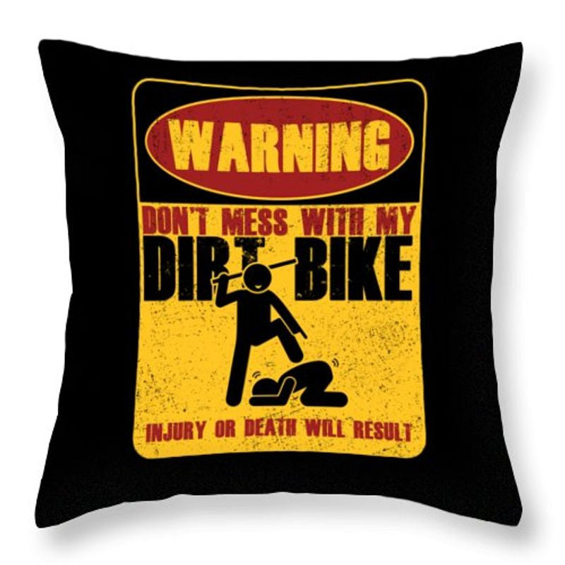 Bikergod Motorcycle Don't Mess With My Dirt Bike Pillow Case Design 3D Full Printed NAXA108