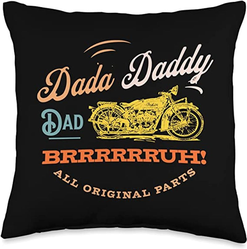 Bikergod Motorcycles Dada Daddy Dad Bruh Motorcycle Biker Fathers Day Pillow Case Design 3D Full Printed NANA233