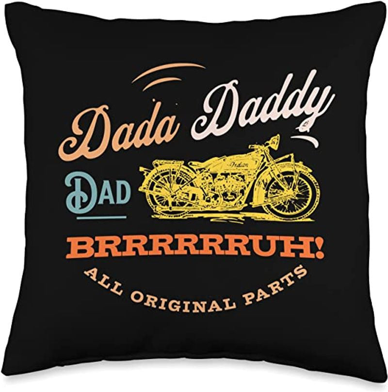 Bikergod Motorcycles Dada Daddy Dad Bruh Motorcycle Biker Fathers Day Pillow Case Design 3D Full Printed NANA233