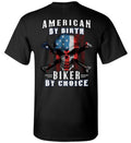 Bikergod Motorcycle American By Birth Biker By Choice T-shirt Design 2D Full Printed Sizes S - 5XL - NMA114