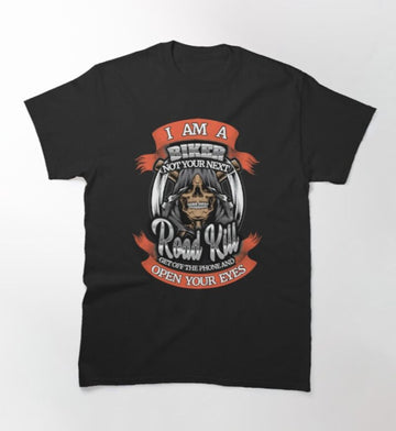Bikergod Motorcycle I Am A Bike Rider Skull T-shirt Design 2D Full Printed Sizes S - 5XL - NAKA330