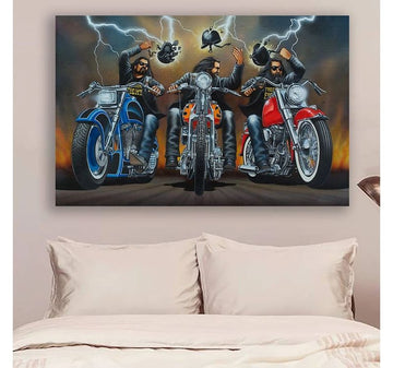 Bikergod Motorcycle Biker Poster NANA136