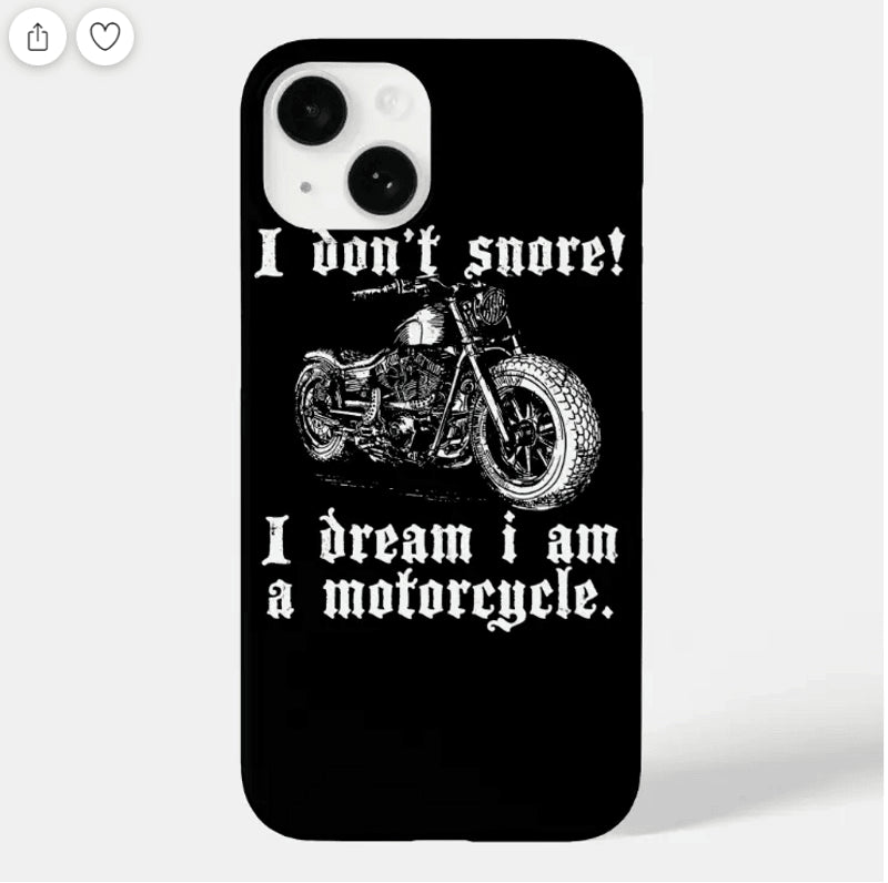 Bikergod Motorcycle Biker I Dream I Am A Mototcycle Phone Case Cover NMPC023