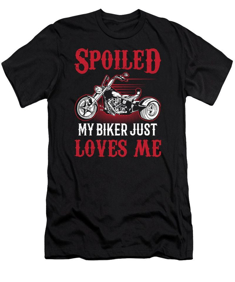 Bikergod Motorcycle My Biker Just Loves Me T-shirt Design 2D Full Printed Sizes S - 5XL - NAXA160