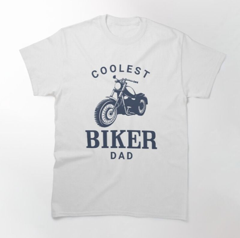 Bikergod Motorcycle Coolest Biker Dad T-shirt Design 2D Full Printed Sizes S - 5XL - NATA526