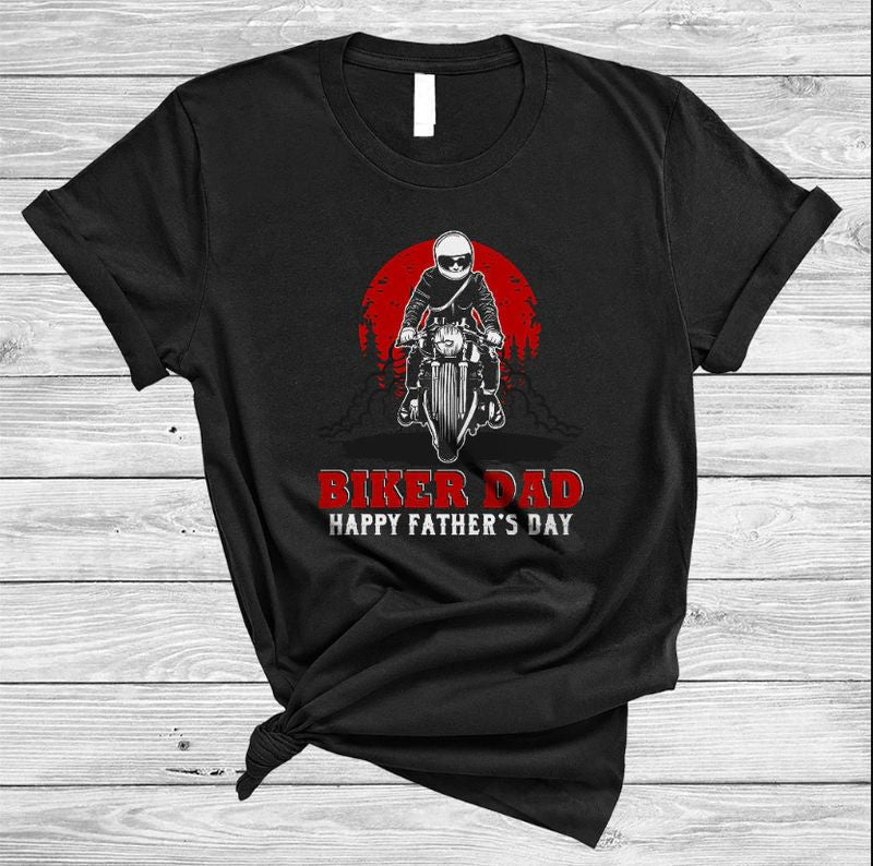 Bikergod Motorcycle Biker Dad Happy Father's Day T-shirt Design 2D Full Printed Sizes S - 5XL - NARA523